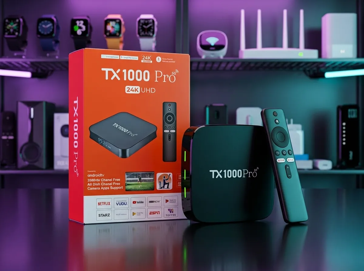 TX1000 PRO 5G 24K UHD Smart Android TV Box with 16GB RAM & 256GB ROM