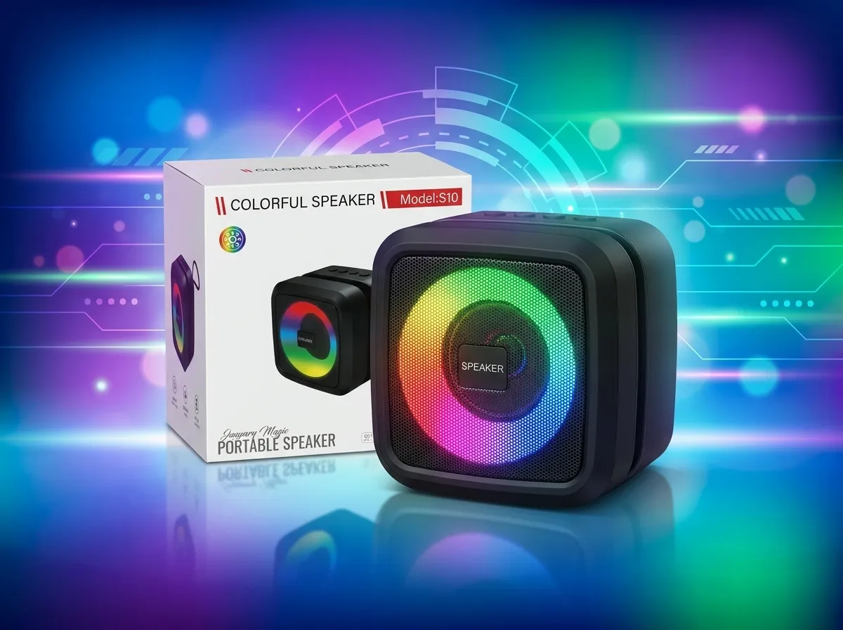 S10 with Colorful RGB Moving Light & Compact Deep Bass