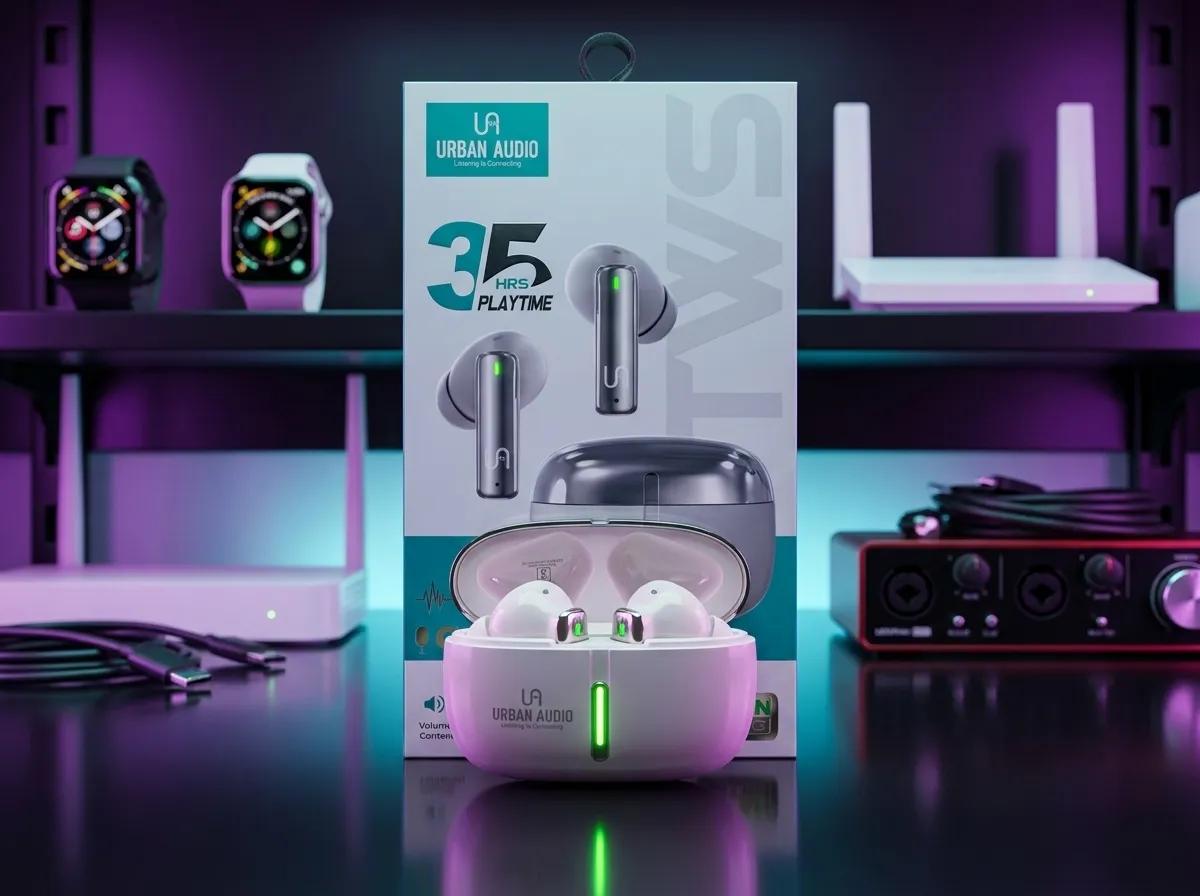 Urban Audio 35 HRS Playtime (টকিং টাইম ও মিউজিক টাইম ৩৫ ঘণ্টা পর্যন্ত)