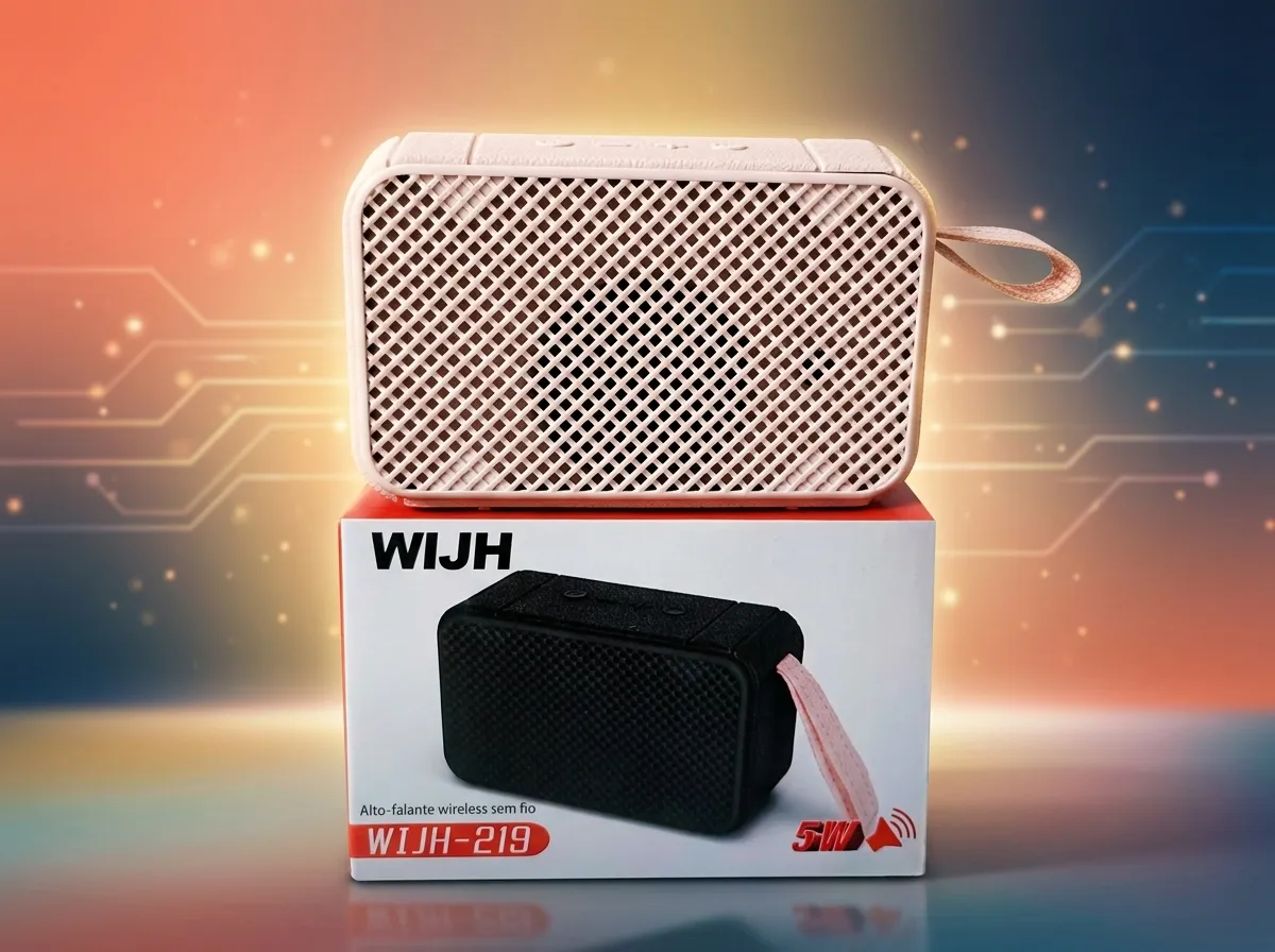 WIJH-219 প্রিমিয়াম ওয়্যারলেস ব্লুটুথ স্পিকার – ৫ ওয়াট স্টেরিও সাউন্ড এবং ফ্যাশনেবল লেদার ফিনিশ ডিজাইন